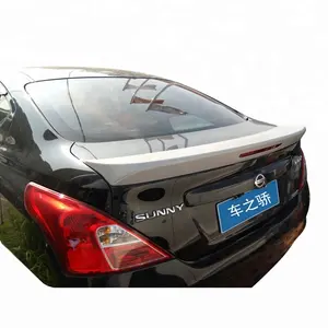 Czj for nissan sunny versa spoiler 2018+ versa 2018 car rear spoielr abs single light weight high polished