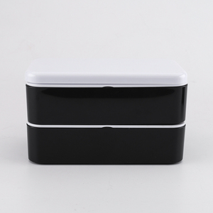 Hộp Cơm Trưa Bằng Nhựa Với Nĩa Và Dao Nhiều Lớp Hộp Cơm Trưa Hai Lớp Hộp Bento Có Dây Đai - Product Image 4