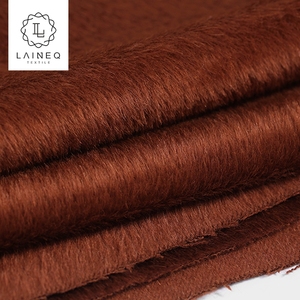 8788 50% laine 10% alpaga brossé mohair polaire caramel laine tissu pour vêtement - Product Image 2