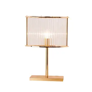 Home Dekorative Luxus Gold Tisch lampe Glas Nachttisch lampe Made in China ETL32209