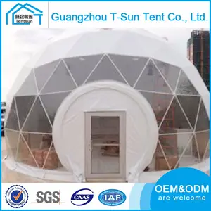 30メートル直径大型屋外テント防風防水geodesicドームテントでpvcカバー