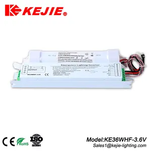 Kejie 9W/18W/20W/24W/25W/30W/40W Dc220V出力緊急変換キットは、1-3Hバッテリーバックアップ付きの緊急モジュールを主導しました