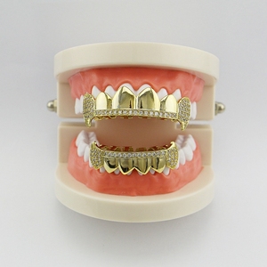 Hip Hop griglia rame oro moda denti <span class=keywords><strong>Grillz</strong></span> - Product Image 5