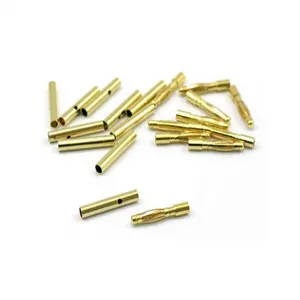 Yüksek kaliteli çin üretimi 2.0mm 2mm 2.0 altın kaplama Bullet konnektör fiş Lipo RC pil fişleri ESC için