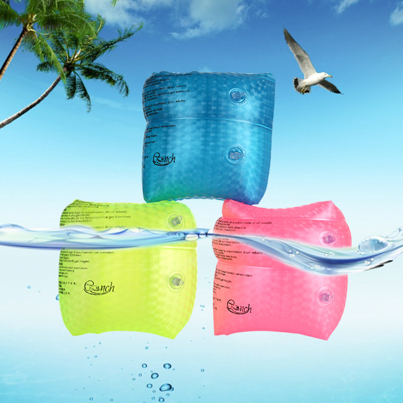 Offre Spéciale Gonflable Adulte Enfants Brassards Bras Adulte Flotteurs D'eau Ailes Bébé Anneau De Bras De Natation