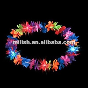 LED Flashing <strong>Light</strong> <strong>up</strong> Multicoloured Hawaii Lei Hawaii Necklace Hawaii <strong>Garland</strong> HAWAII-0050 - Product Image 2