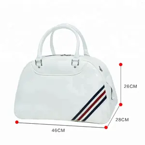 Boston — sac <span class=keywords><strong>de</strong></span> <span class=keywords><strong>golf</strong></span> blanc, personnalisé, <span class=keywords><strong>de</strong></span> luxe, élégant, unique pour vêtements et chaussures, en promotion - Product Image 1