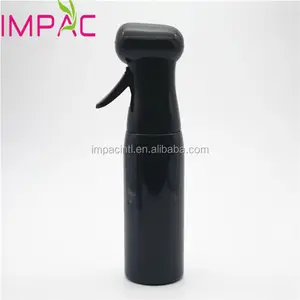 Schwarze 11 Unzen kontinuierliche Sprüh flaschen Verpackung für Salon Haar Produkt Flüssigkeit
