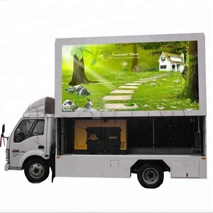 Polychrome 3 côtés p4 p6 écran panneau d'affichage numérique LED publicité <span class=keywords><strong>camion</strong></span> mobile à vendre - Product Image 1