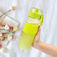 Bouteille d'eau unisexe Crazy Shake Spring Cup en Tritan avec bouchon réutilisable, compatible lave-vaisselle, en plastique écologique, avec poignée de maintien, idéale pour la gym
