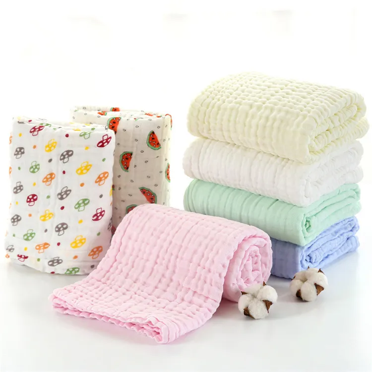 Muslin Ném Chăn 2 Lớp 4 Lớp 6 Lớp 100% Bông Gạc