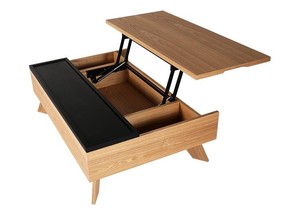 Console da tavolo trasformatore gas idraulico e di ferro primavera assist lift up tavolo da caffè in metallo telaio con serratura di sicurezza - Product Image 6