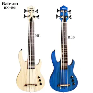 BX-B01 Custom סין Babson Soild למעלה Ukulele זול מיני גיטרה חשמלית ג 'אז בס Ukulele