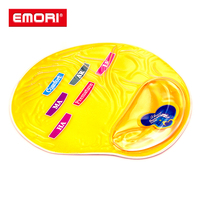 Kualitas 4C Cetak Kustom Gel Wrist Rest Mouse Pad