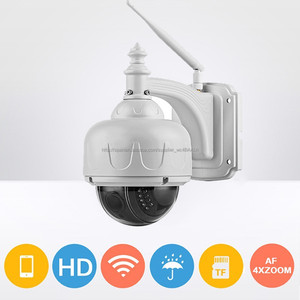 720p CMOS low consumption Waterproof HD wifi IR alarm 4 4xzoom SD Safety shipping to air dome ptz camera Wireless ip - Product Image 1