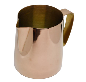 Mousseur à lait en métal de 20oz/600ml, 10 pièces, avec revêtement doré, pour Latte, Espresso, Cappuccino, <span class=keywords><strong>pichet</strong></span> à vapeur - Product Image 5