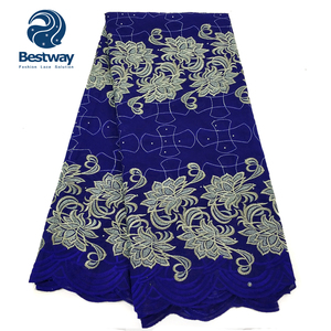 Nuovo Arrivo Bestway: Pizzo <span class=keywords><strong>Africano</strong></span> 100% Cotone Ricamato, Voile Svizzero con Tessuto SL0475 - Product Image 4
