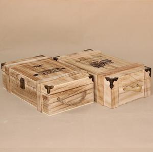 De <span class=keywords><strong>vino</strong></span> de madera de 2 botellas de <span class=keywords><strong>vino</strong></span> caja de almacenamiento caja de Whiskey - Product Image 2