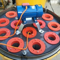 Silo à ciment industriel de 100 kg avec dépoussiéreur, moteur inclus, bétonnière industrielle