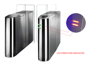 Led ODM rápido puerta corredera barrera de seguridad peatonal puertas con vidrio - Product Image 6
