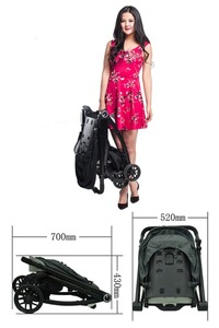 2017 TS64 Chiết Giang XinYue Xinbloom Hợp Kim Nhôm Hàng Đầu Gấp Và Mang Theo Dễ Dàng Nhẹ Di Động Nhỏ Gọn Gấp En1888 Xe Đẩy Em Bé - Product Image 4