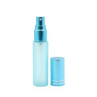 Flacon de parfum de poche en verre givré vide de 10 ml avec pulvérisateur et capuchon en aluminium, atomiseur de parfum pour l'emballage