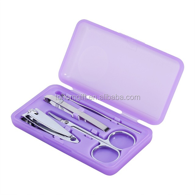 Personal nail manicure pedicure set tool box beautiful kids manicure set high quality manicure set for advertising