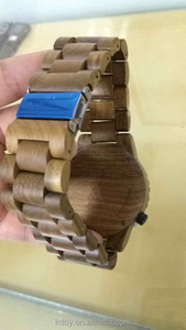 Jam tangan kayu antik pria desain Logo kustom kuarsa perahu <span class=keywords><strong>U</strong></span> asli w-shock jam tangan kayu - Product Image 4