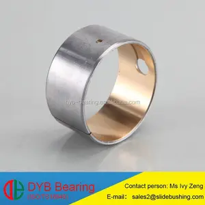 Customized support all kinds DU Bushing with Tin or Bronze Coating DP4 red PTFE Bearing