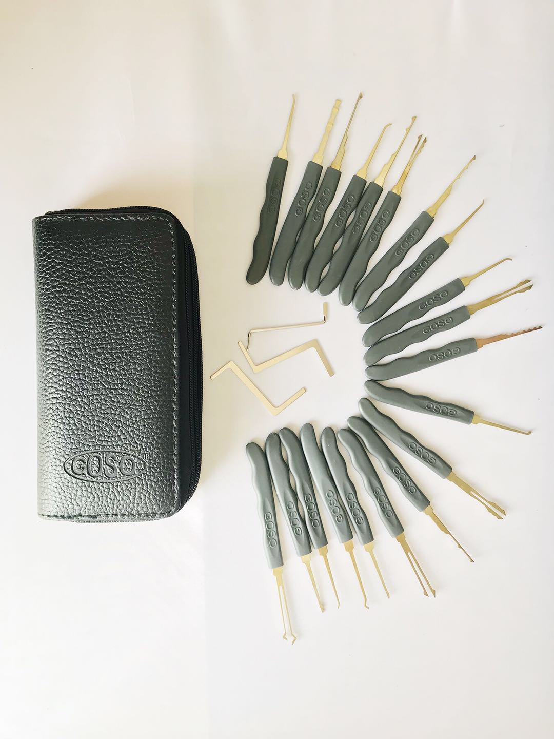 1-07 20pcs锁匠用品goso锁匠工具开启器开门器单钩锁扣组锁匠工具