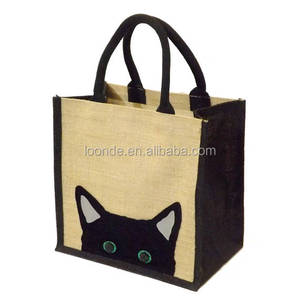 Jute <strong>Hessian</strong> Burlap Medium Animal Shopping <strong>Bag</strong> - Product Image 6