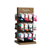 Étagère murale en bois pour chaussettes, 1 pièce, haut de gamme, style personnalisé pour chaussures, vente en gros, chaussons colorés