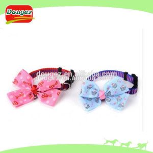 Excelente Material de collares de perro con bowknot, productos para mascotas collar de perro, hecho en casa <span class=keywords><strong>del</strong></span> gato collares, - Product Image 1