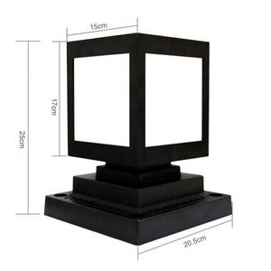 Outdoor Impermeabile Solare <span class=keywords><strong>LED</strong></span> Della Luce Moderna Semplice Giardino Piazza Porta Pilastro Luce Villa Cortile <span class=keywords><strong>Fari</strong></span> Colonna - Product Image 2