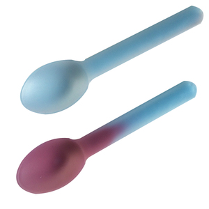 カスタムカラーチェンジアイスクリームフラットハードロングプラスチックスプーン - Product Image 3