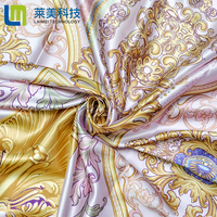 2023 vente chaude conception 100% polyester imprimé satin soie tissu pour Textile à la maison