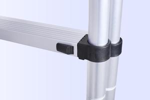 Échelle télescopique <span class=keywords><strong>double</strong></span> face en aluminium réglable EN131, échelle multifonctionnelle, échelle pliante, très vendue - Product Image 4
