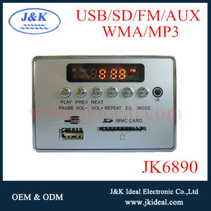 Jk6890 alta calidad usb fm radio mp3 music player con el avance de pantalla led - Product Image 1