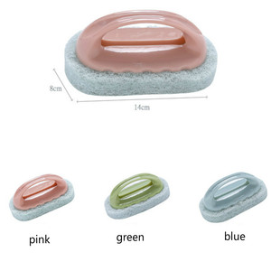 Magic Sponge <strong>Cleaning</strong> <strong>Brush</strong> Decontamination Kitchen Wash Pot <strong>Bathroom</strong> <strong>Tile</strong> <strong>Brush</strong> with Handle - Product Image 6