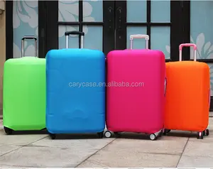 Purple and orange color China supplier luggage cover for Suitcase School Shopping Travel Trolley Bag