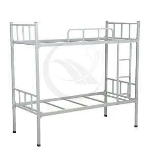 Hospital beds Germany standard size steel two floor bed student dormitory, worker dormitory