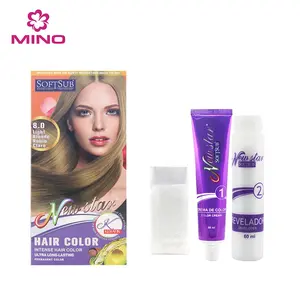 Softsub New 60ml phong phú cường độ cao màu sắc với dầu ô liu Keratin Thuốc nhuộm tóc