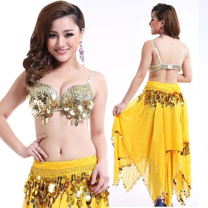 Sexy Dance Costume for Gypsy Belly Dance Costumes Bollywood Clothing Suit Turkish Belly Dancing Dress Polyester for Women Adults