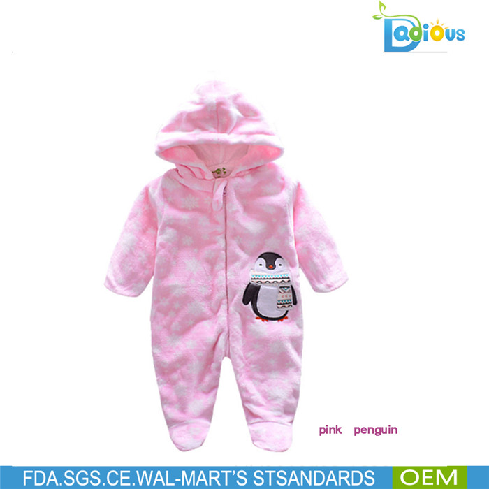 Европейский теплый одежда для новорожденных с длинным рукавом и хлопка комбинезон