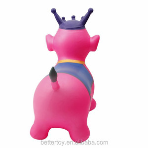 <span class=keywords><strong>Jouets</strong></span> gonflables peints à la main d'animaux de couronne et d'éléphant d'enfants de PVC - Product Image 3