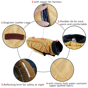 Vestiti di moda per cani di grandi dimensioni vestiti invernali caldi vestiti per cuccioli camicia per cani - Product Image 5