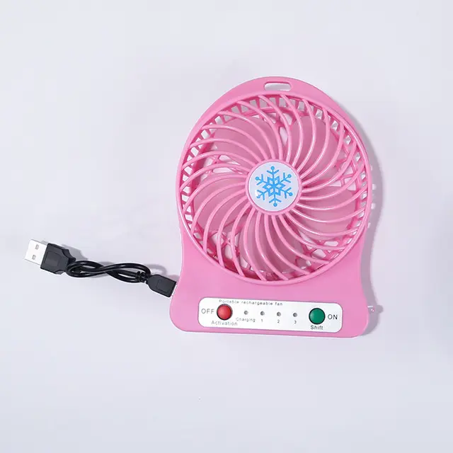 Hot selling 4W 3-speed control switch USB charger fan