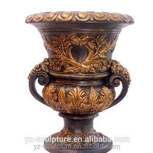 Latón/bronce flor olla para la decoración del jardín - Product Image 3