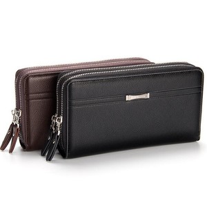 Bulk Price Baellerry Brand Business Phone Bag Double <strong>Zip</strong> Pu Leather Long Design <strong>Men</strong> Clutch <strong>Wallet</strong> - Product Image 1