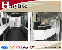Charge d'angle de luxe 3 flotteur de remorque de cheval avec salon